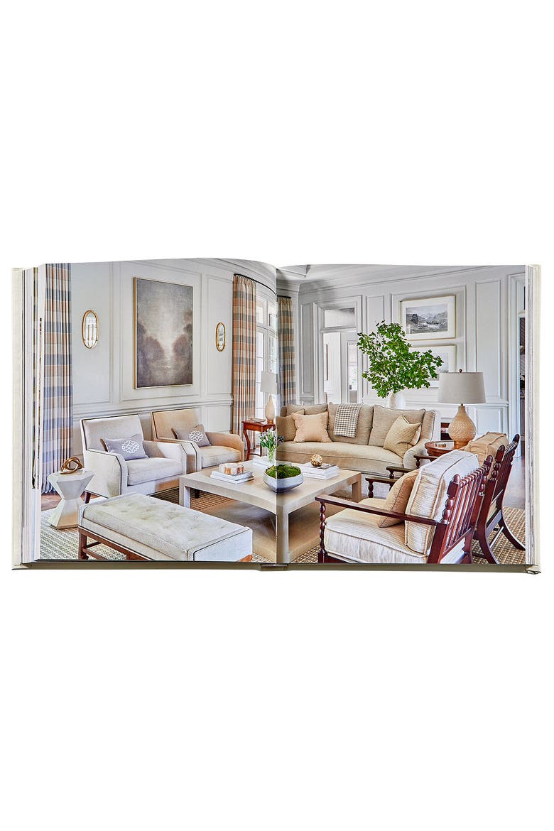 The Principles of Pretty Rooms Leather Coffee Table Book, Alternate, color, Ivory