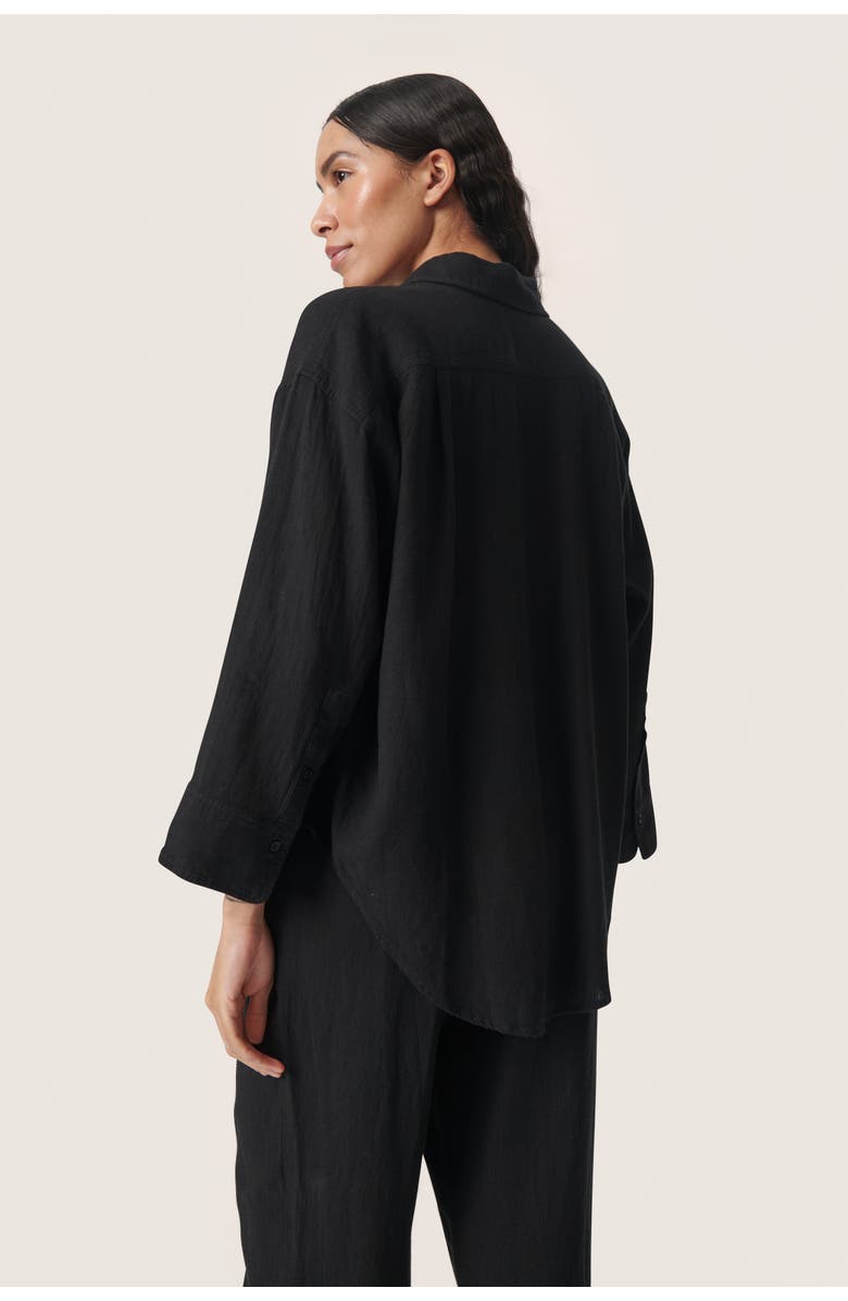 Soaked in Luxury Belira Casual Fit Shirt, Alternate, color, Black