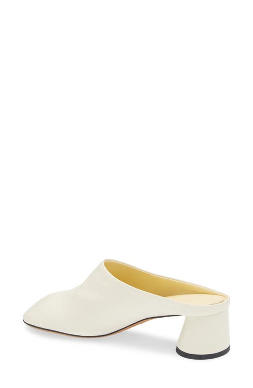 Proenza Schouler Glove Lambskin Block-heel Mules In Ivory