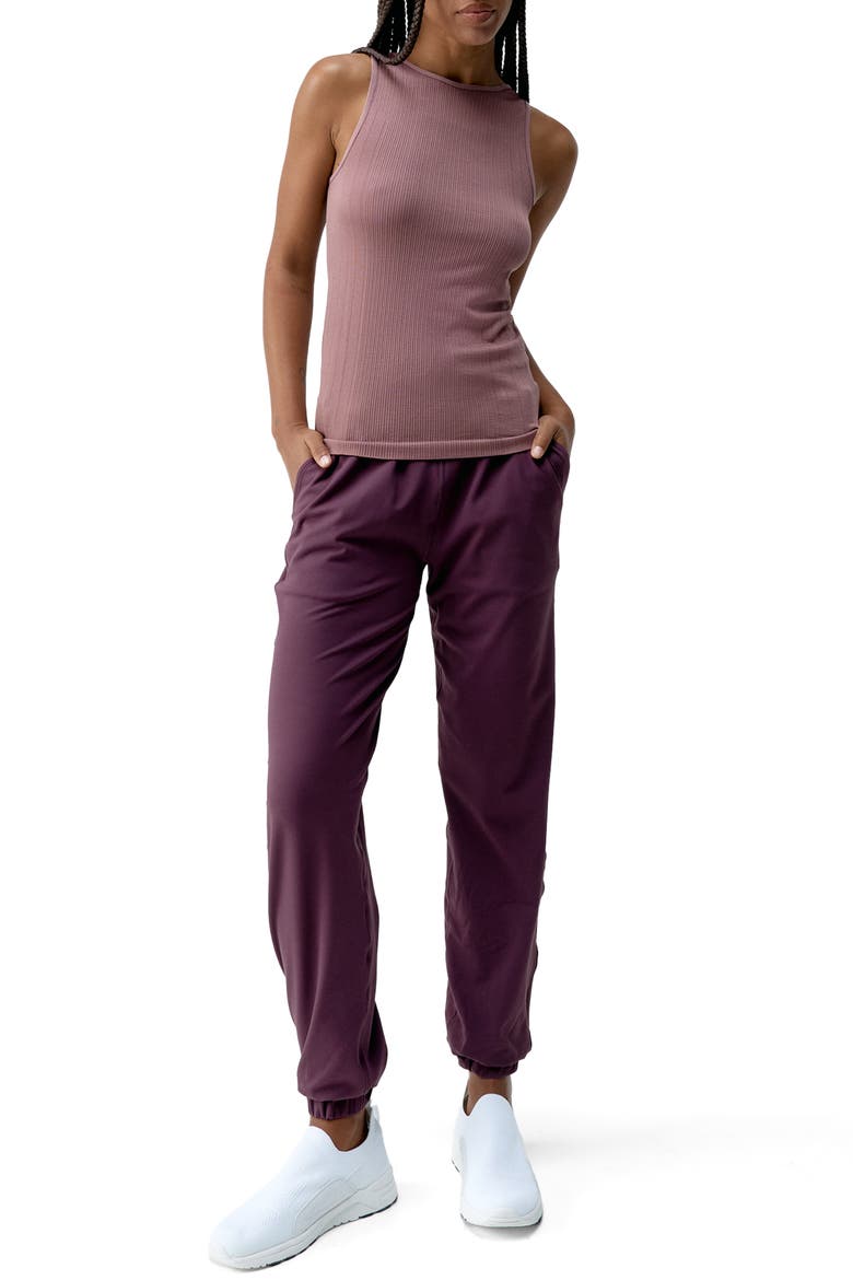 Camille Performance Sport Jogger, Alternate, color, Dark Cherry
