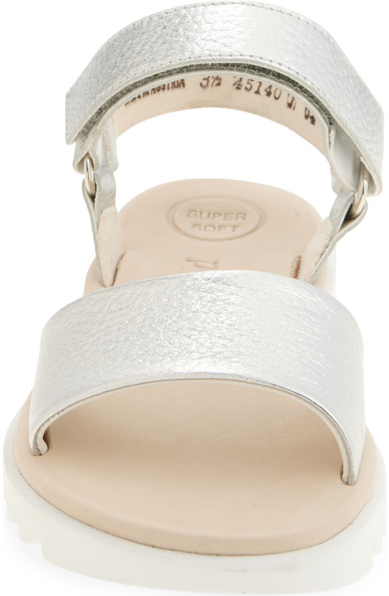 Paul Green Adlee Sandal, Alternate, color, Silver Metallic Cervo