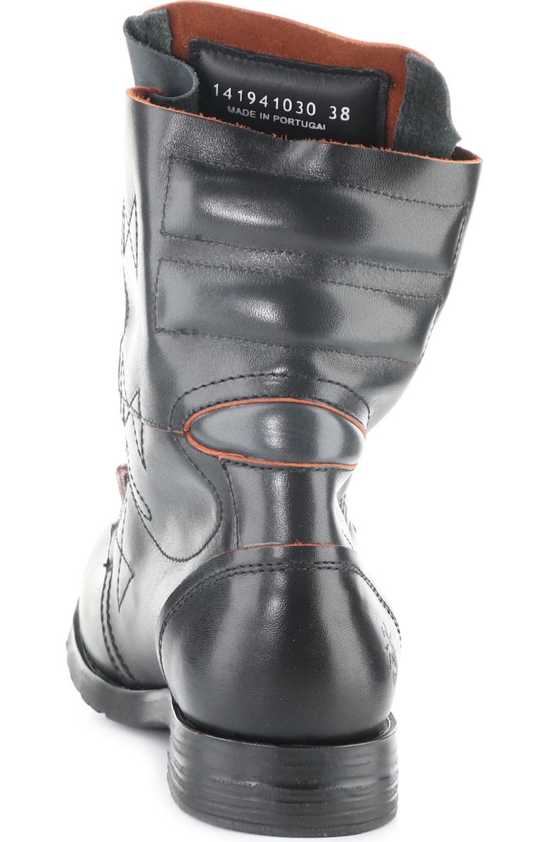 Fly London 'Stif' Military Boot, Alternate, color, 030 Black/ Red