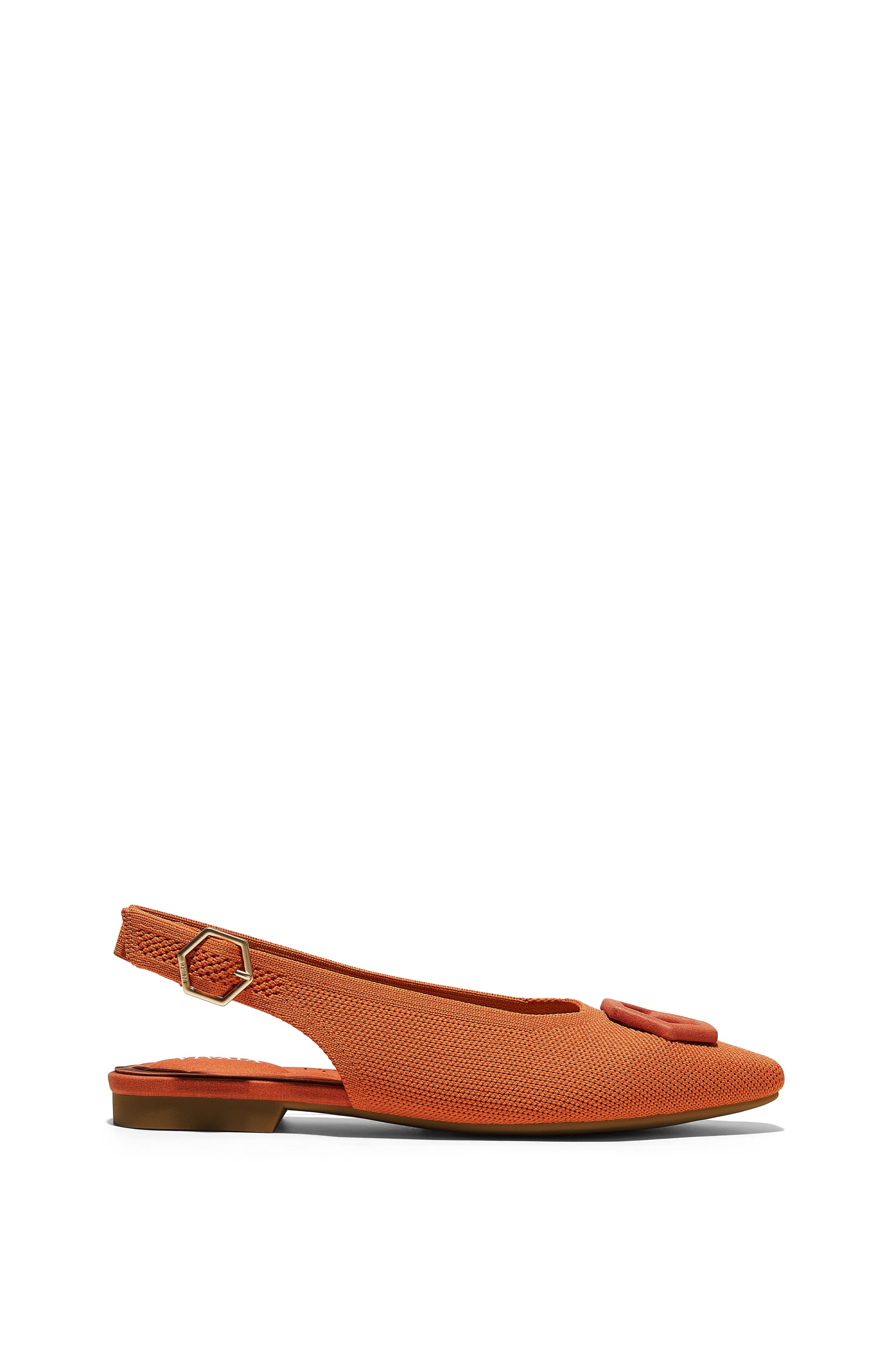 Kalina Mini Square-Toe Slingback Sandals, Alternate, color, APRICOT