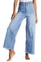 Free Fall Fray Hem Stretch Wide Leg Jeans