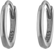 Outofoffice Silver Eight Mm Huggie Hoop Earring