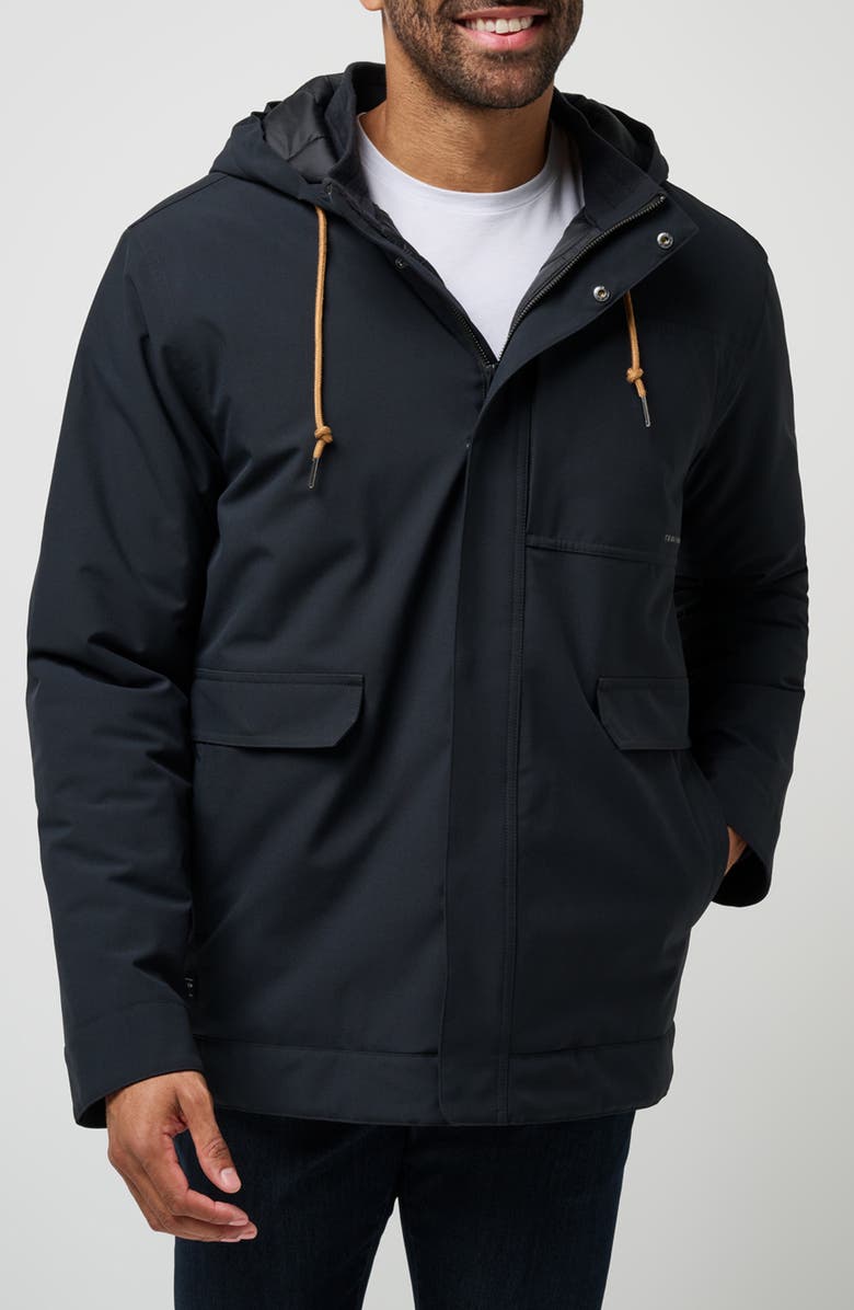 TravisMathew Mountain Pass Waterproof Jacket, Main, color, Black