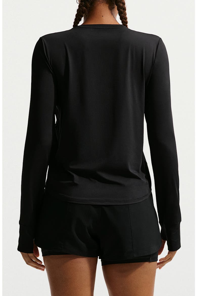 One Classic Dri-FIT Long Sleeve Training Top, Alternate, color, 013 BLACK/WHITE