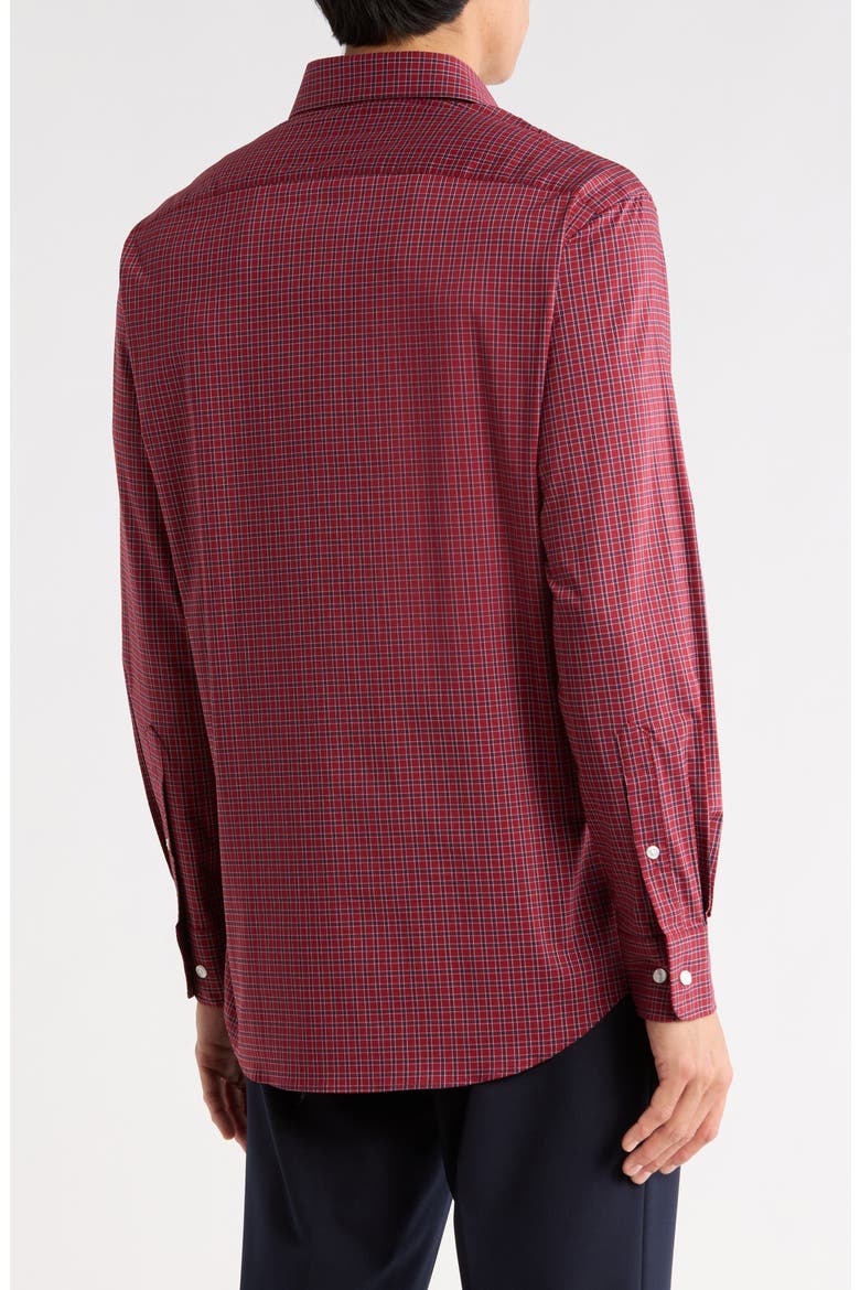 All-Season Stretch Slim Fit Dress Shirt, Alternate, color, RED