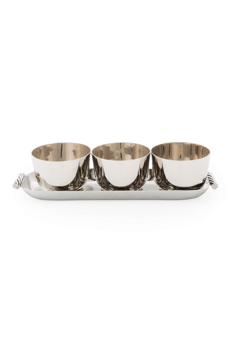 Twist Condiment Bowl & Serving Tray Set, Main, color, TWIST