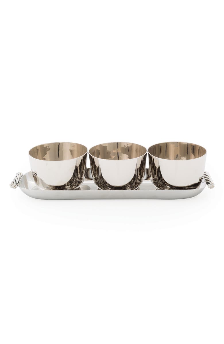Michael Aram Twist Condiment Bowl & Serving Tray Set, Main, color,