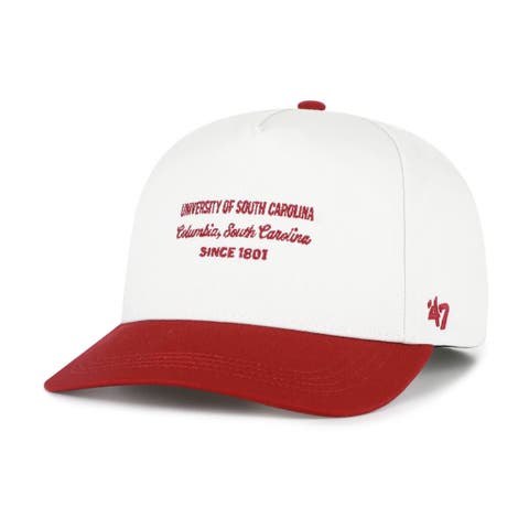 Men's '47 White South Carolina Gamecocks Contemporary Basics Two-Tone Hitch Adjustable Hat