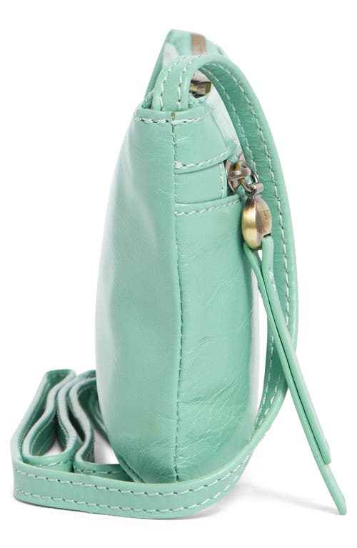 Hobo Cara Leather Crossbody Bag In Seaglass