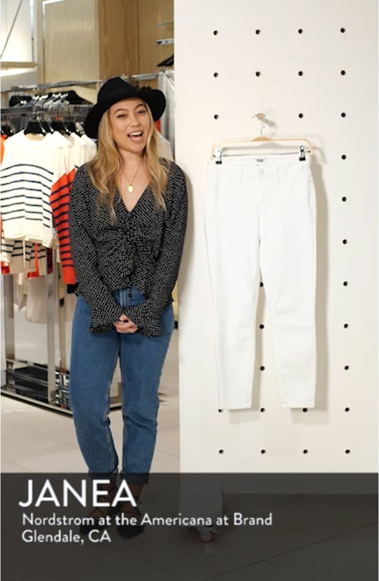 Verdugo Faux Pocket Crop Skinny Jeans, sales video thumbnail