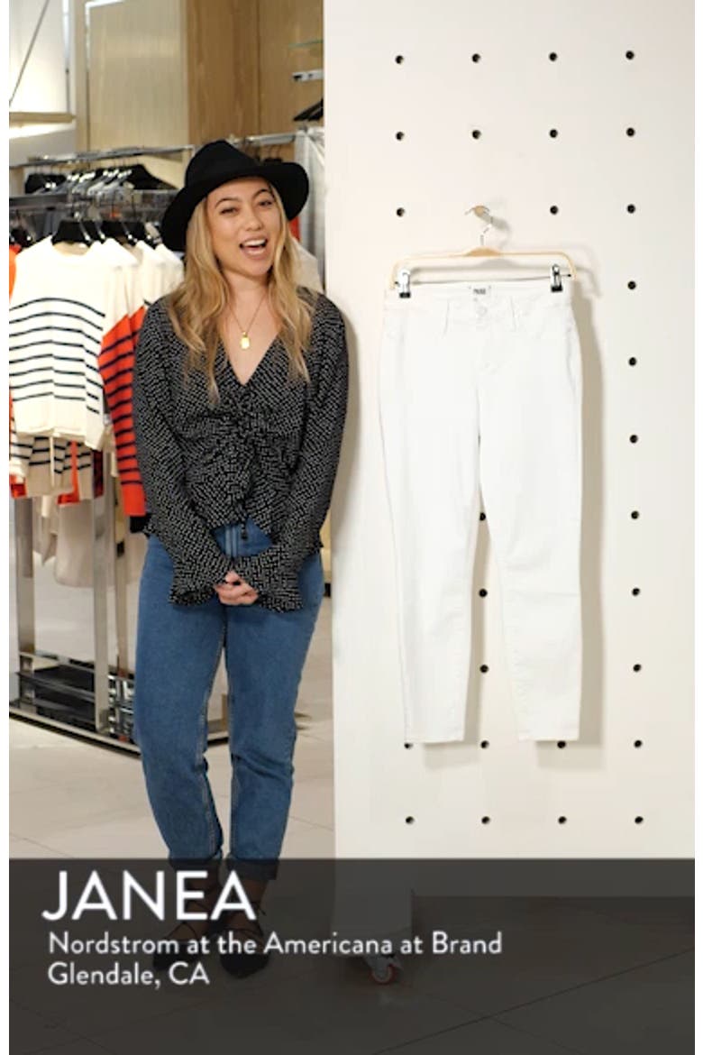 Verdugo Faux Pocket Crop Skinny Jeans video