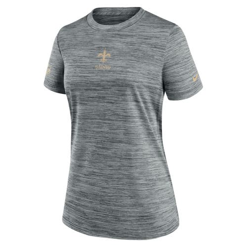 Nike Gray New Orleans Saints Sideline Velocity Dri-fit T-shirt In Gray