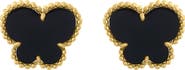 EFFY Onyx Clover Stud Earrings
