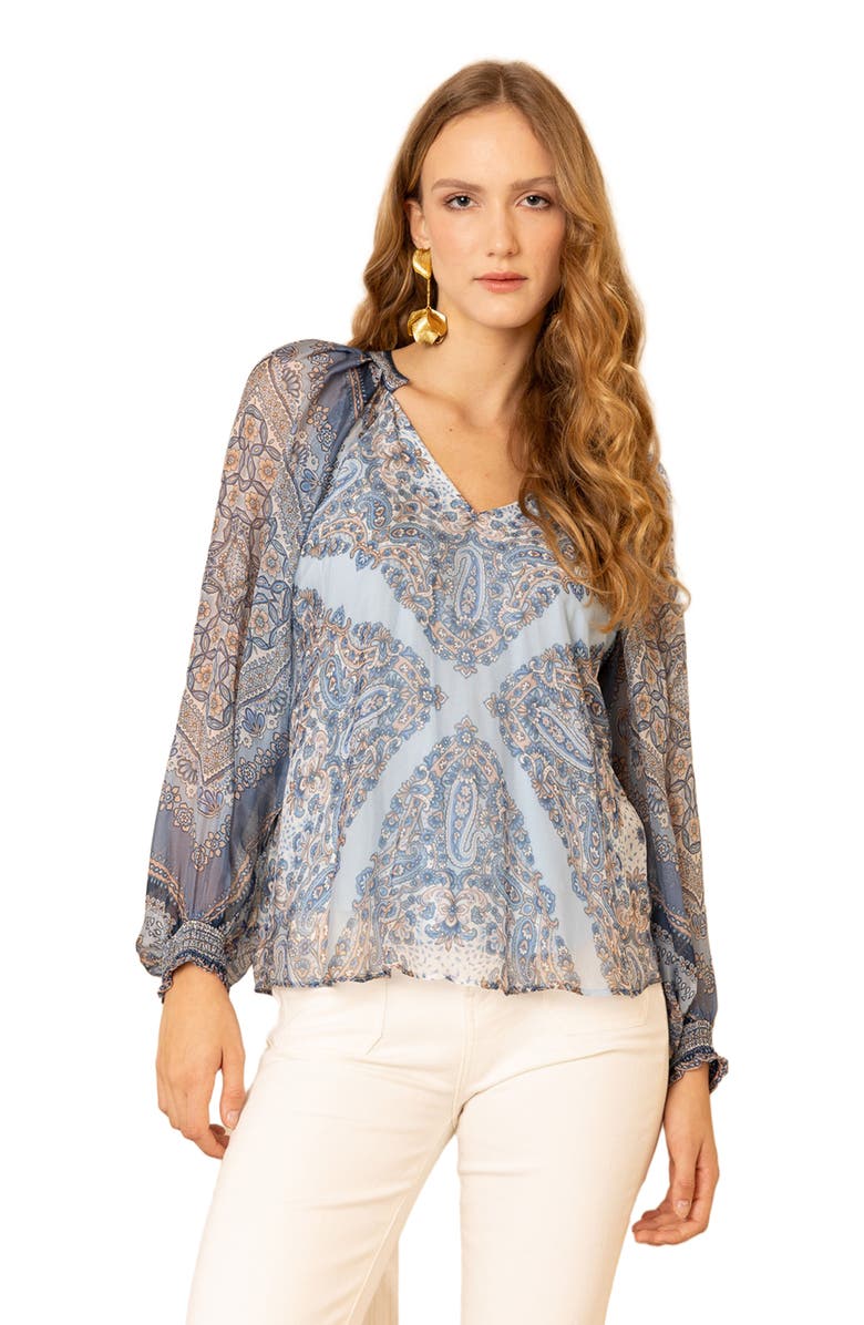 Hale Bob August Chiffon Top, Alternate, color, 