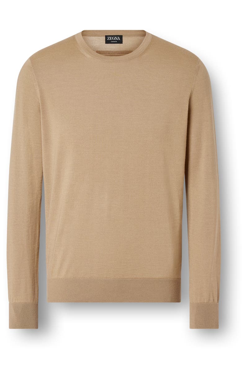 ZEGNA Cashseta Cashmere & Silk Sweater, Alternate, color, 