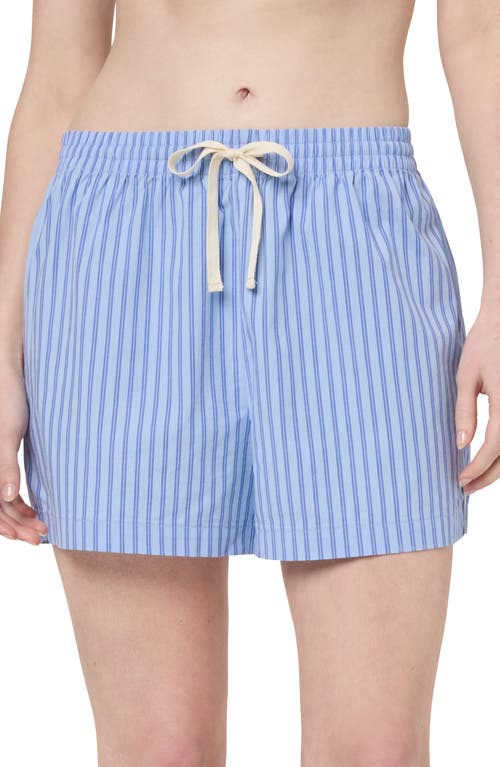 Florence By Mills Boxy Shorts In Blue Wind Stripe