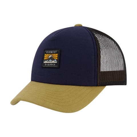 Logo Trucker Hat with Mesh Back and Snapback Closure