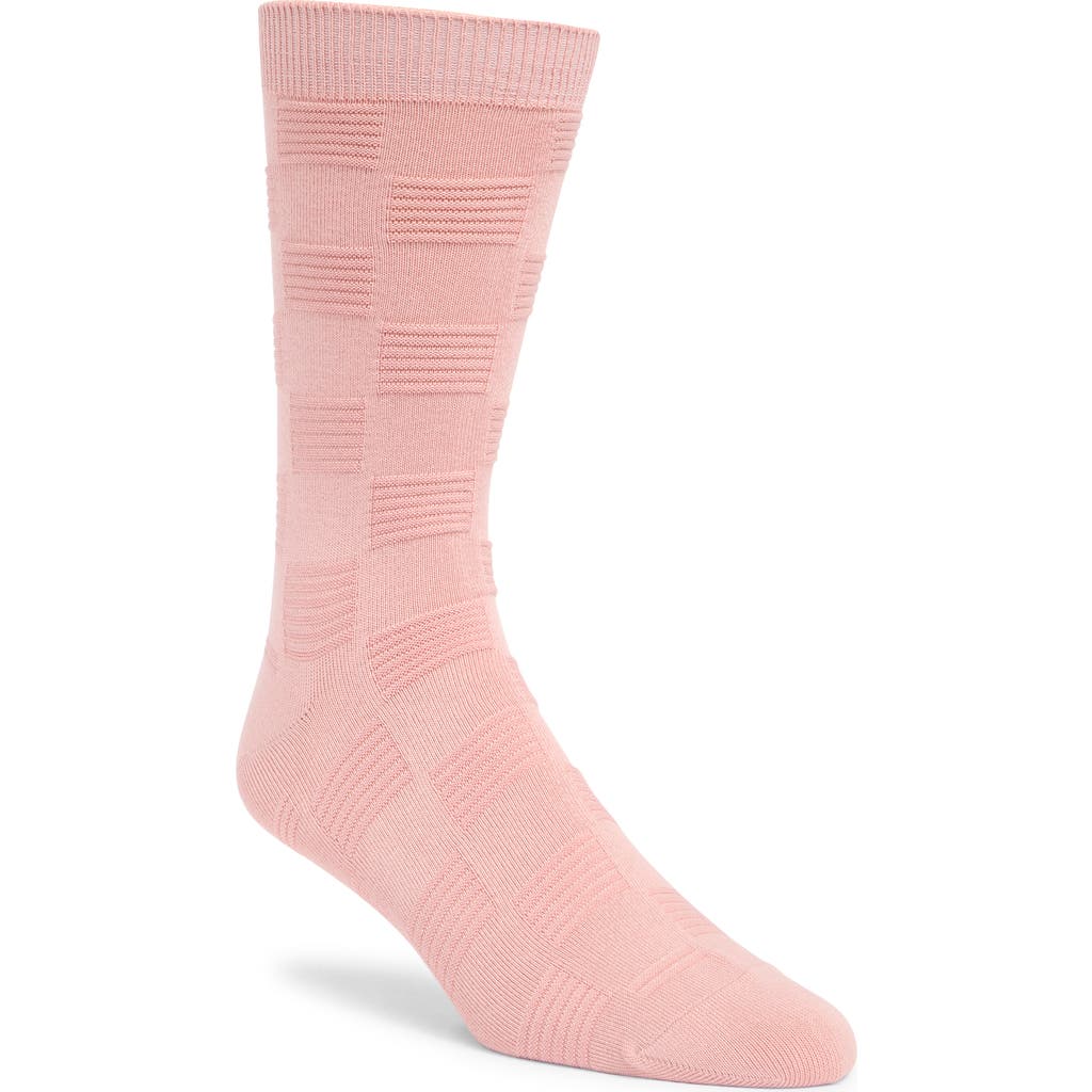 Nordstrom Textured Check Viscose Blend Socks