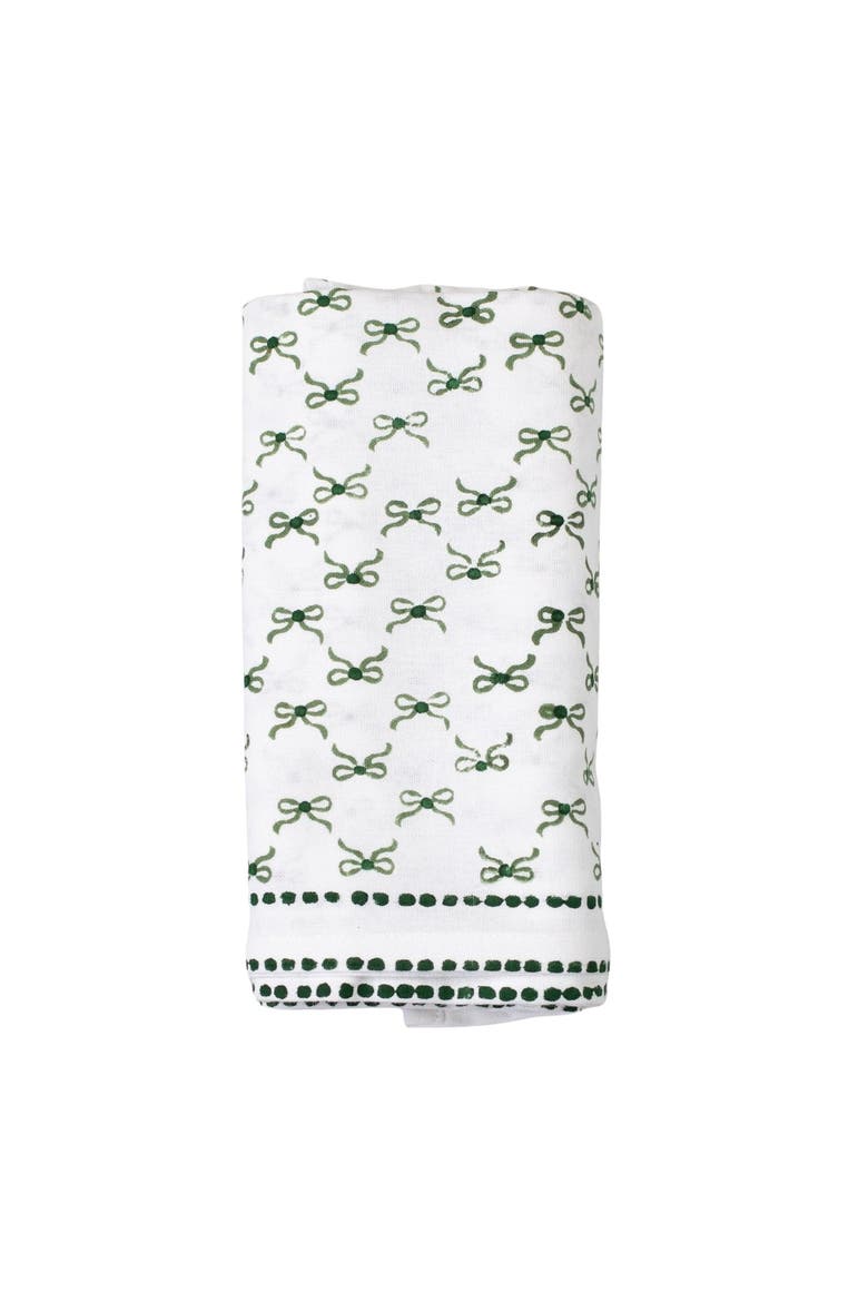 Bow Table Throw, Main, color, Sage & Evergreen