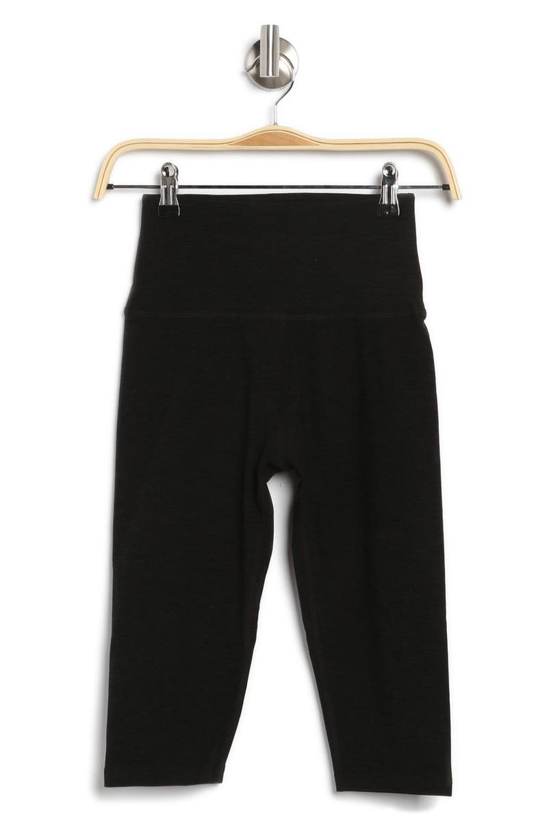 Beyond Yoga High Waist Crop Leggings, Alternate, color, Darkest Night