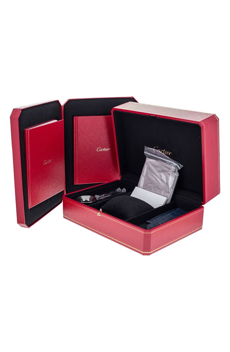 Watchfinder & Co. Cartier Preowned 2022 Santos de Cartier Skeleton Bracelet Watch, 39.8mm, Alternate, color, 