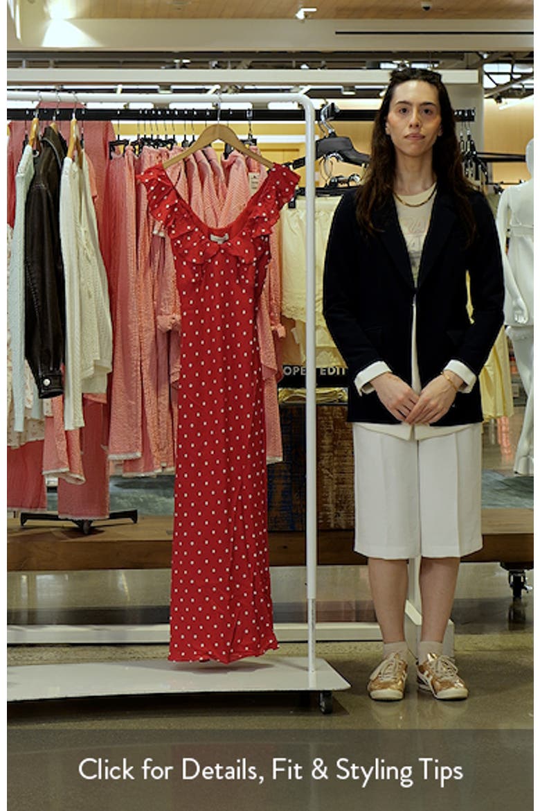The Blossom Ruffle Dot Sleeveless Maxi Dress video