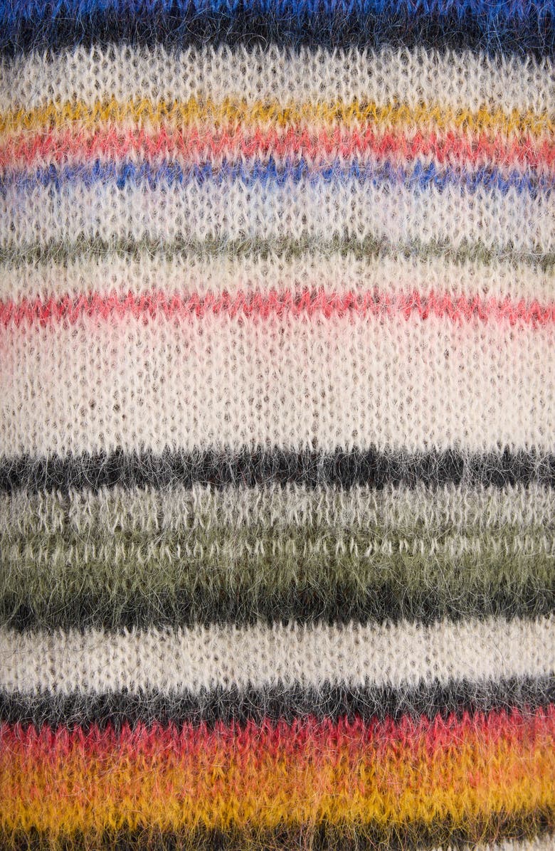 Isabel Marant Drussellh Stripe Mohair & Merino Wool Blend Sweater, Alternate, color, 