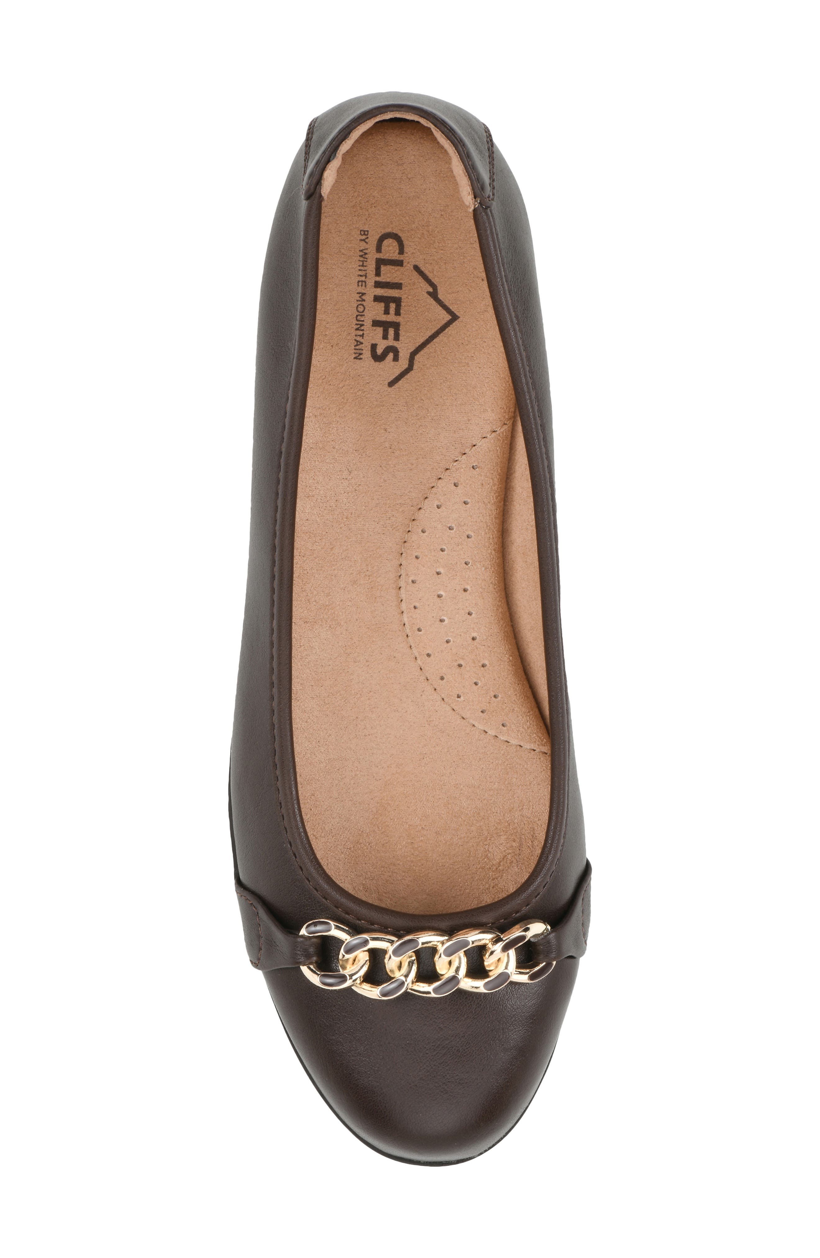 Carlise Ballet Flat, Alternate, color, DK BROWN/ SMOOTH