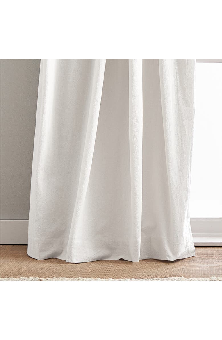 Peri Home Sanctuary Set of 2 Lined Linen Curtain Panels, Alternate, color, White