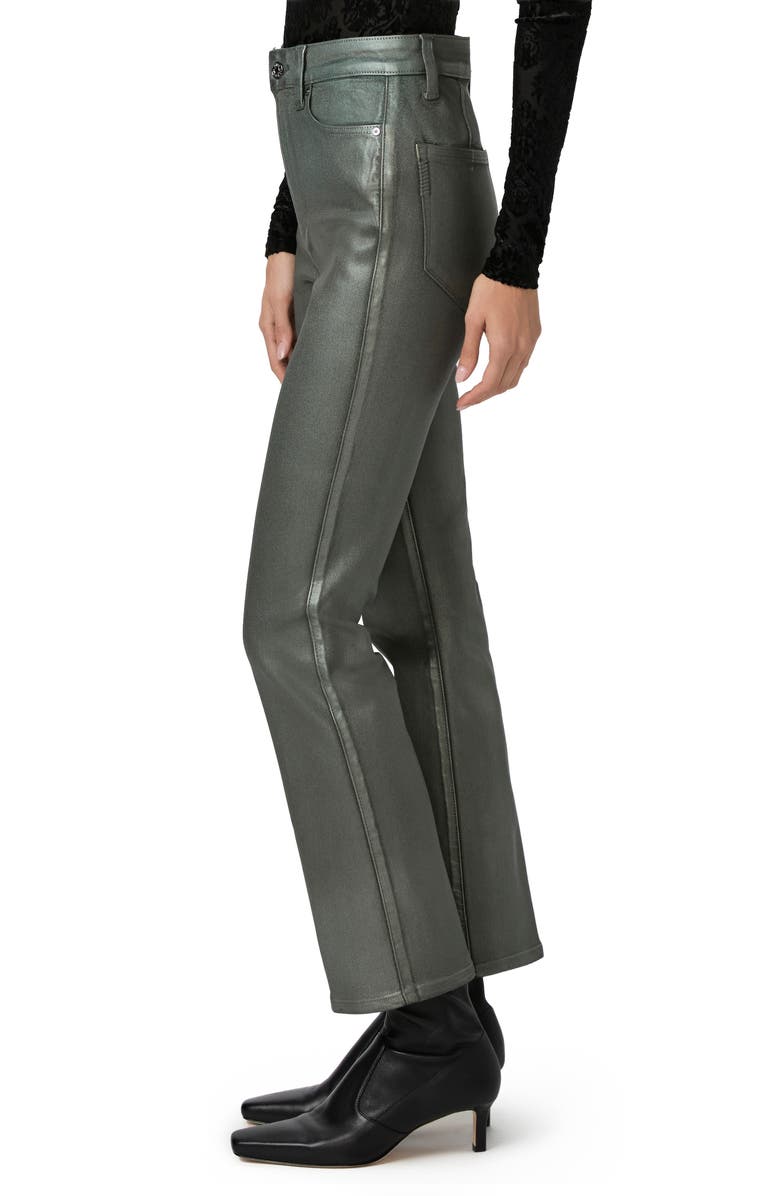 PAIGE Claudine Coated High Waist Ankle Flare Jeans, Alternate, color, 