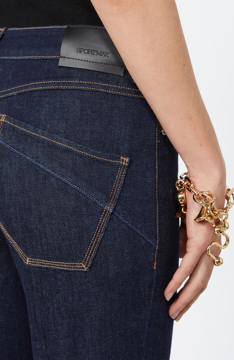 SPORTMAX Pagina Flare Crop Jeans, Alternate, color, Ultramarine