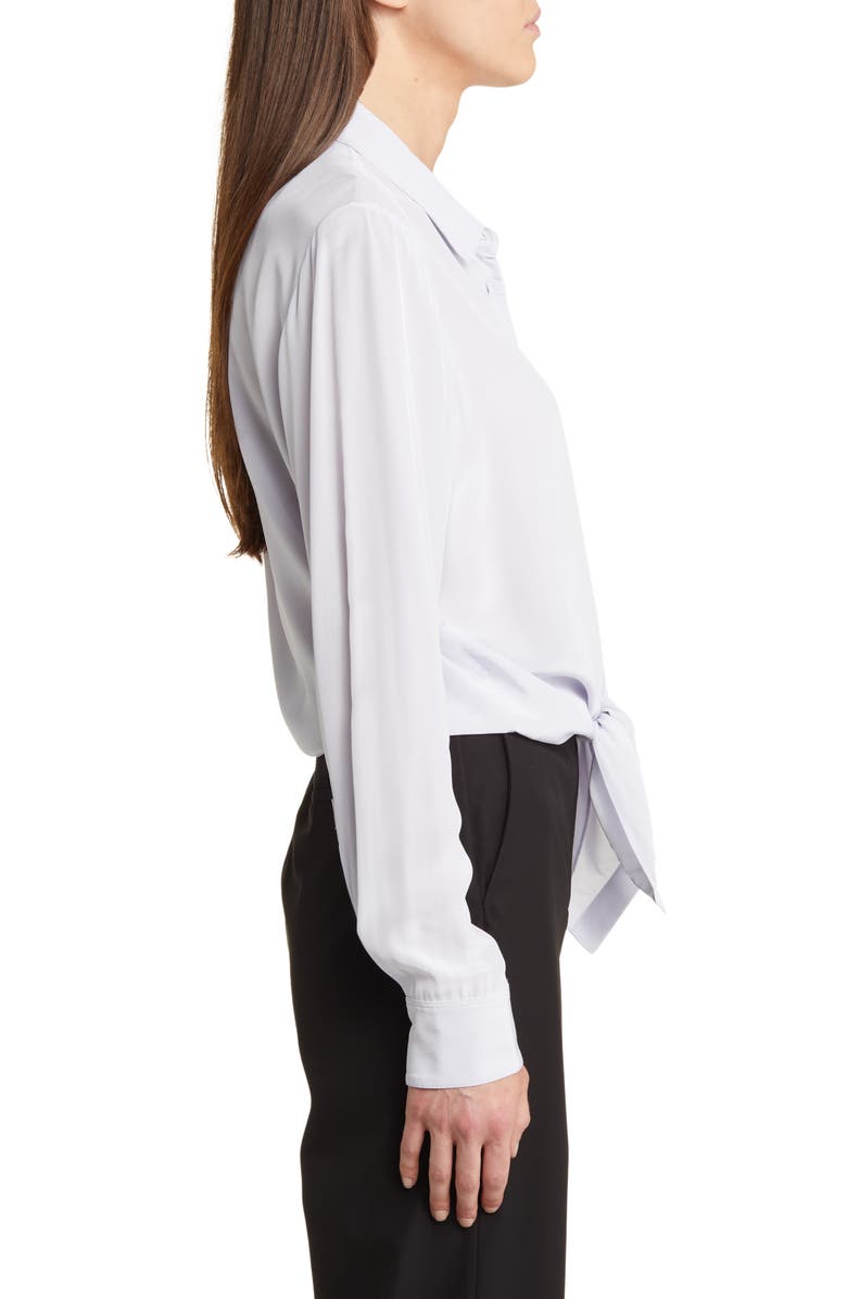 Theory Tie Waist Blouse, Alternate, color, Hydrangea - V4c