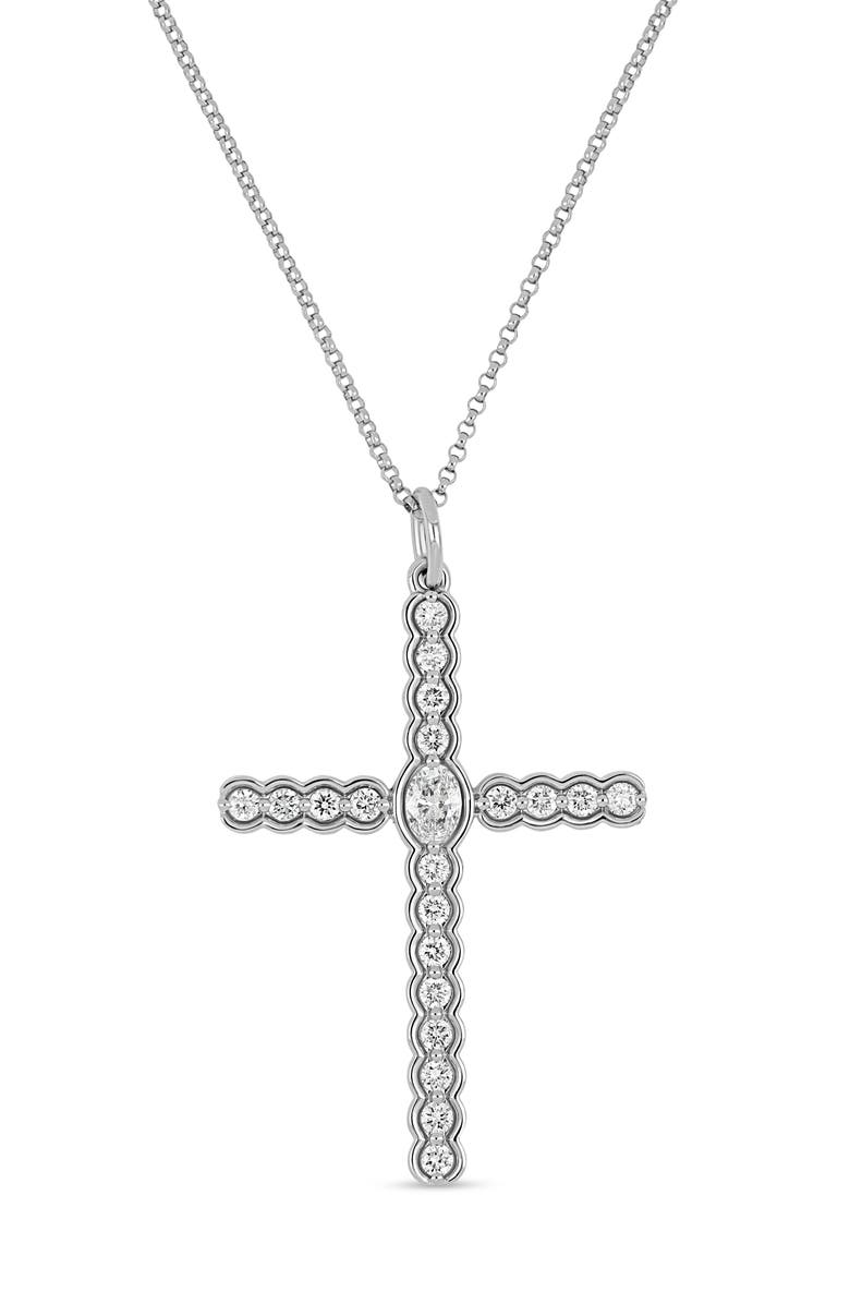 Bony Levy 18K Gold Liora Diamond Cross Pendant Necklace, Main, color,