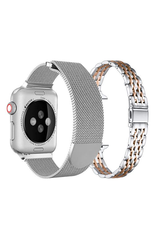 The Posh Tech Assorted 2-pack 38mm Apple Watch® Watchbands In Gold