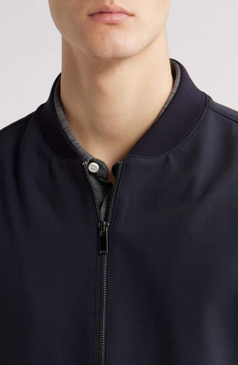 BOSS Hanry Zip Vest, Alternate, color, Dark Blue