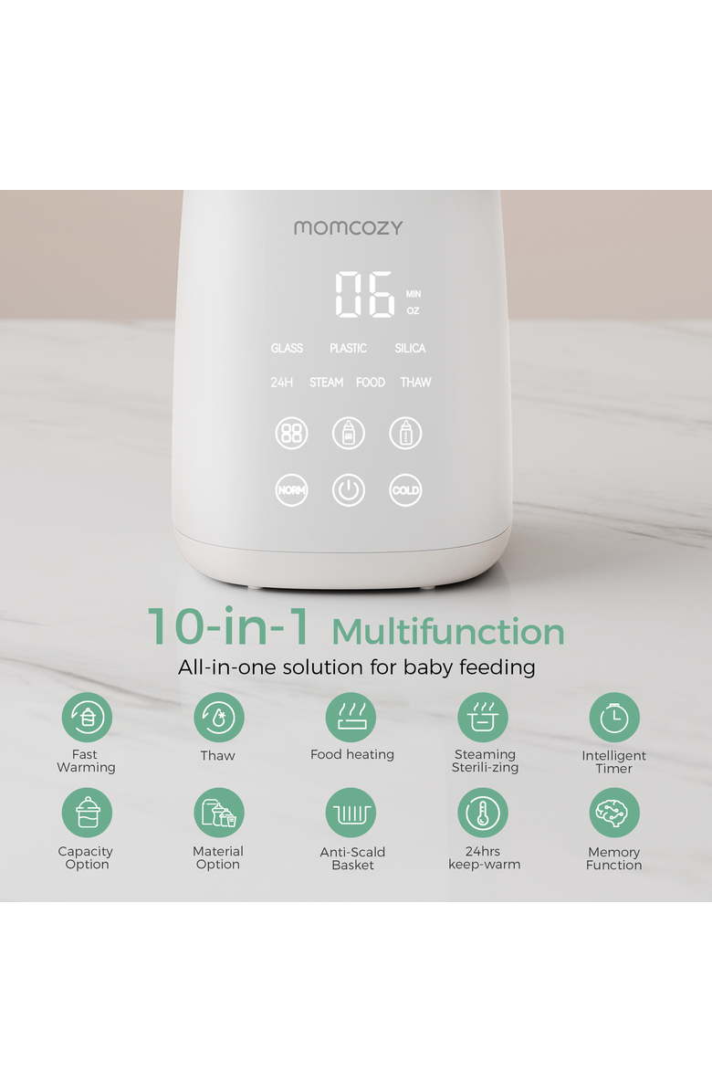 Momcozy Baby Bottle Warmer MW01, Alternate, color, White