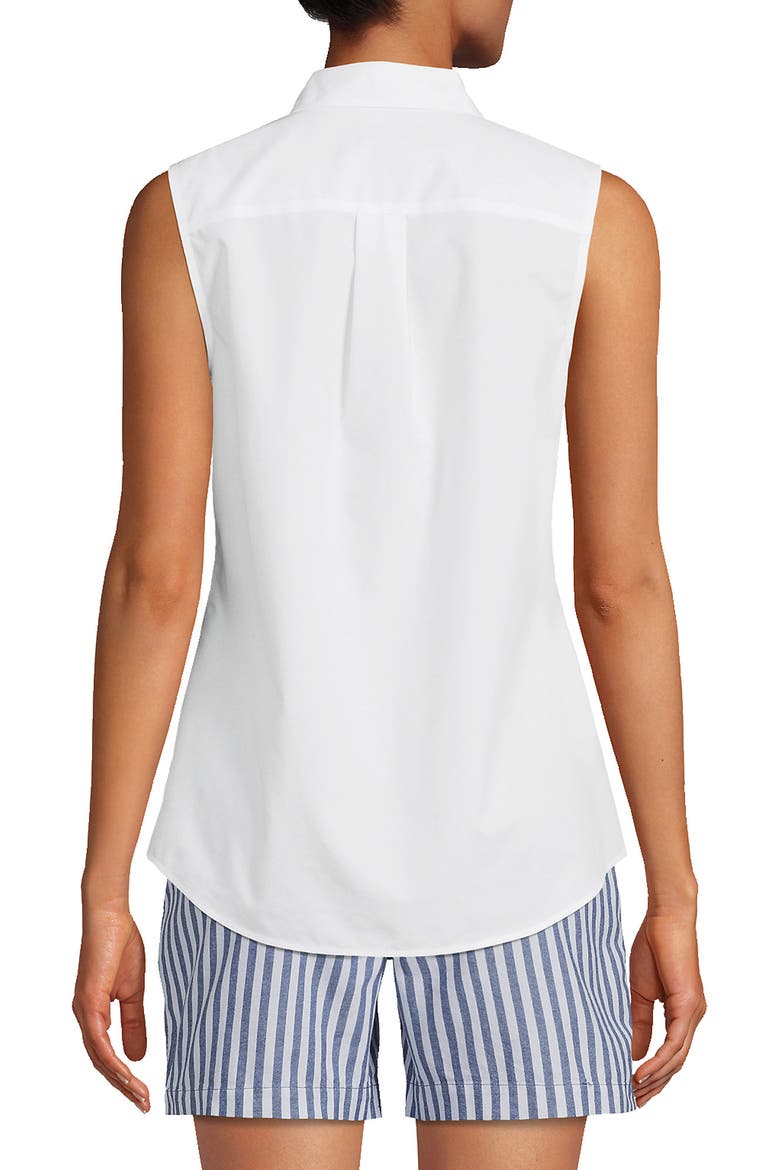 Sleeveless No Iron Shirt, Alternate, color, White