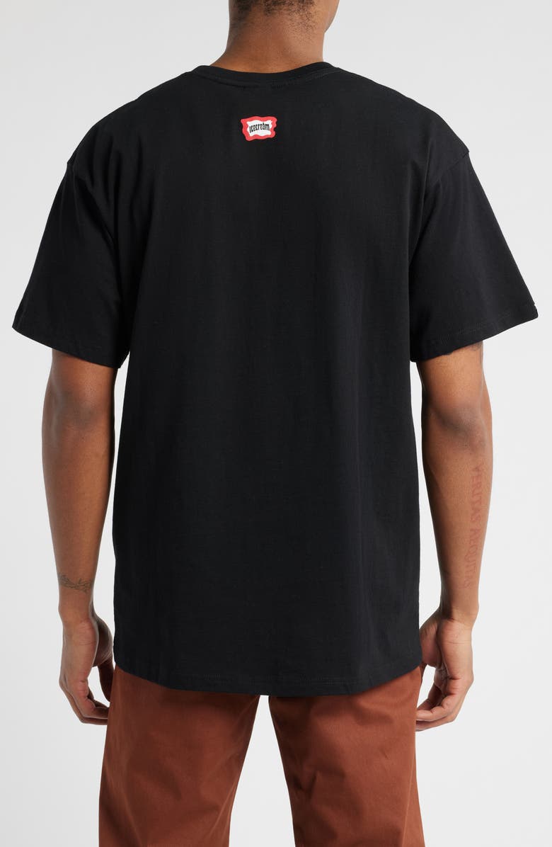 ICECREAM Cones n Running Bones Graphic T-Shirt, Alternate, color, Black