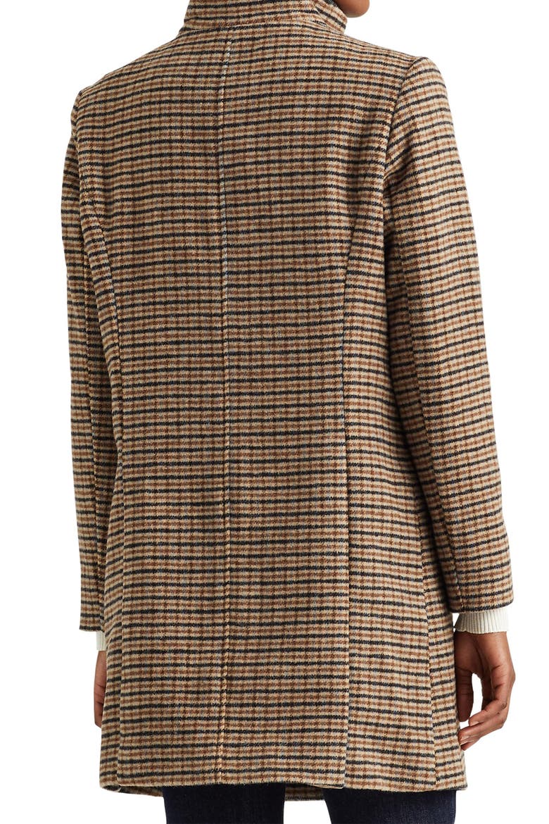 Wool Blend Balmacaan Coat, Alternate, color, GRID HOUNDSTOOTH