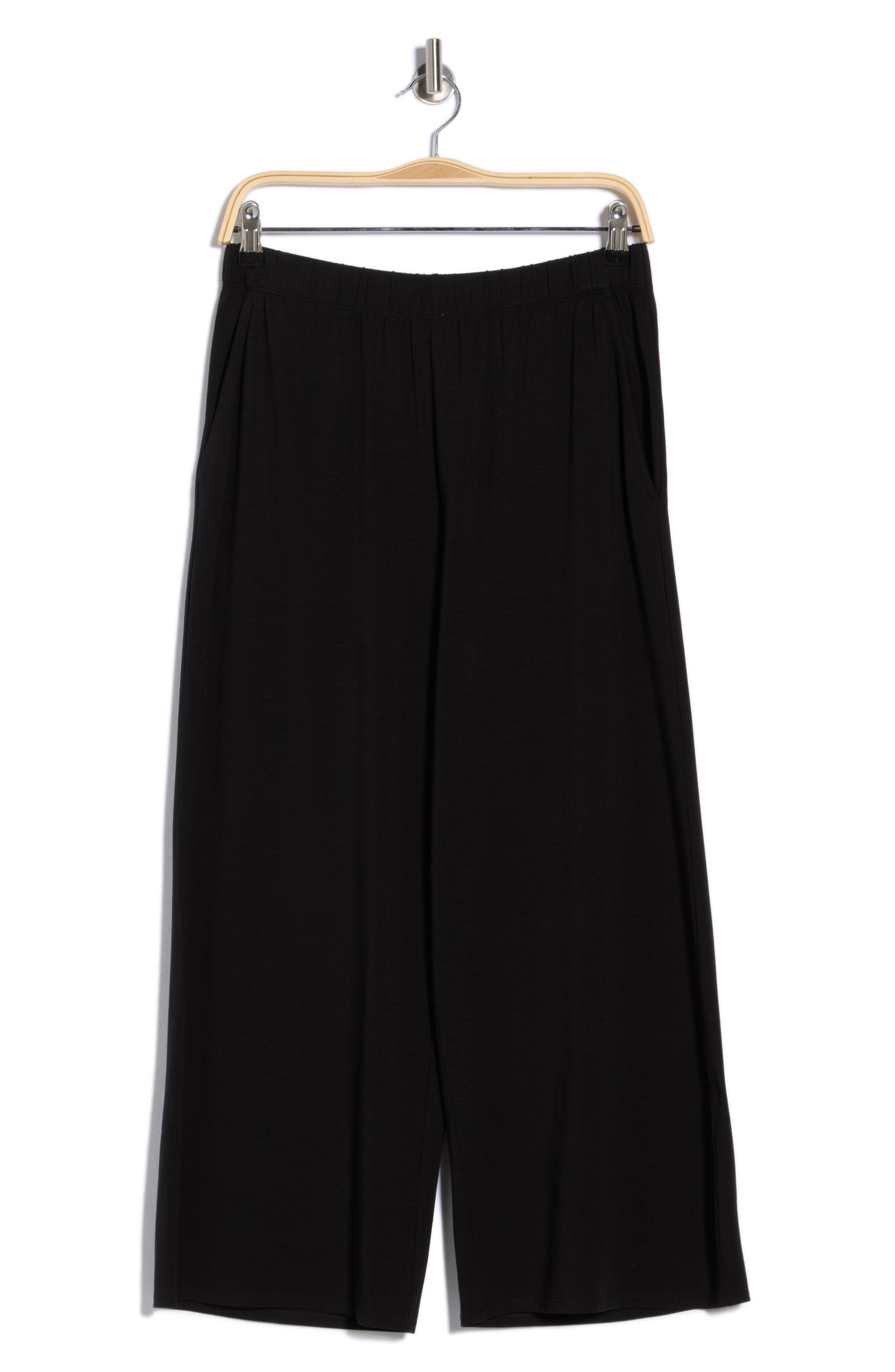 Eileen Fisher Pull-On Crop Wide Leg Pants