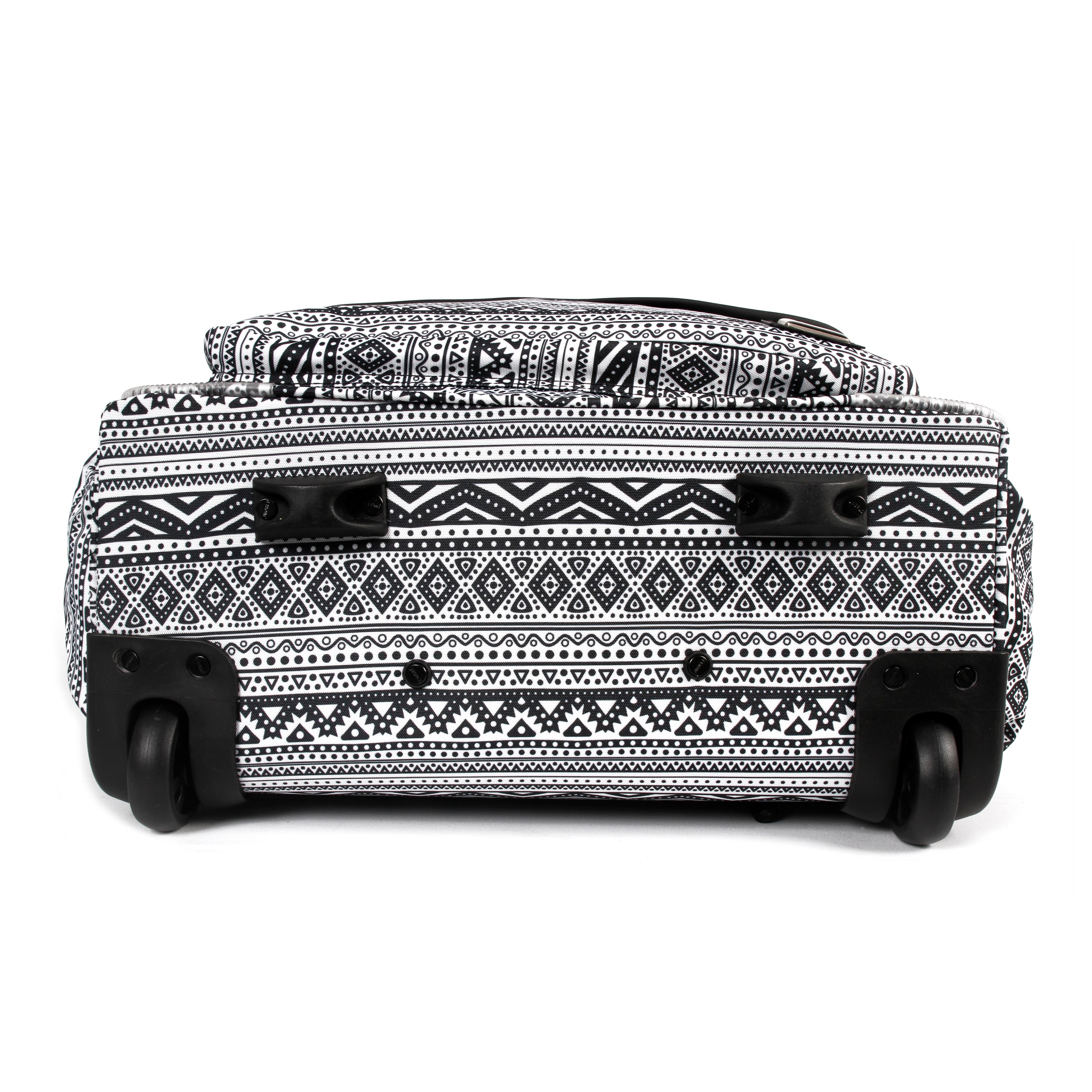 J World Donna Rolling Carry-on Tote with Laptop Sleeve for Travel and Work, Alternate, color, Tribal