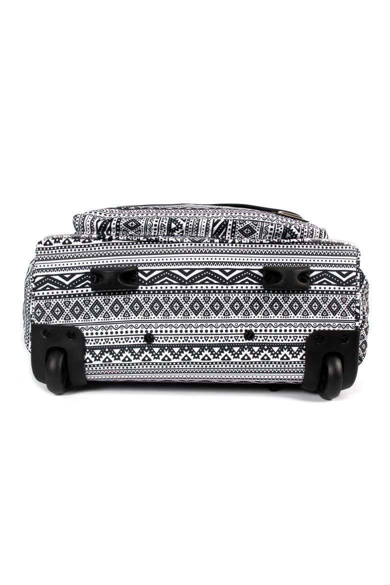 Donna Rolling Carry-on Tote with Laptop Sleeve for Travel and Work, Alternate, color, TRIBAL