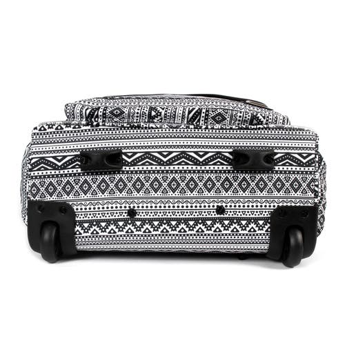 J World Donna Rolling Carry-on Tote With Laptop Sleeve For Travel And Work