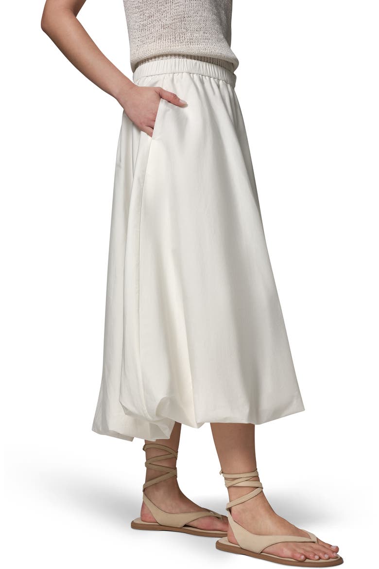 Stretch Poplin Bubble Skirt, Alternate, color, CREAM