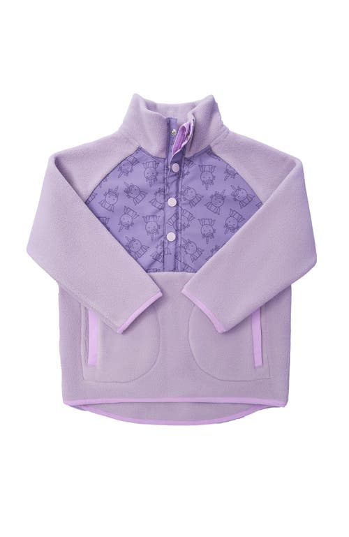 Roarsome Babies'  Fleece Zip Up In Purple