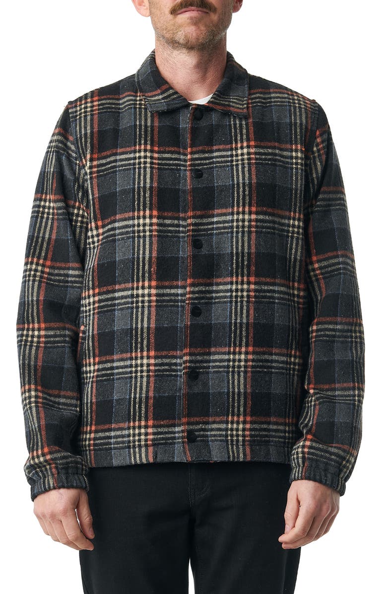Ezekiel Parker Plaid Jacket, Main, color, Black