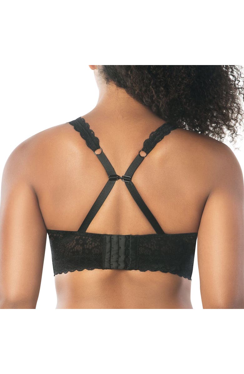 Parfait Adriana Wire-Free Lace Bralette, Alternate, color, Black